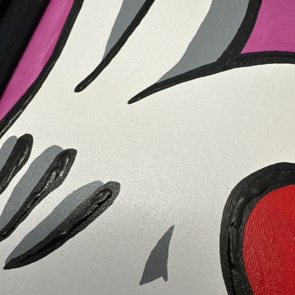 Disney Allison Lefcort You Have My Heart Mickey Hands Painting 17x21 - Picture 4 of 6